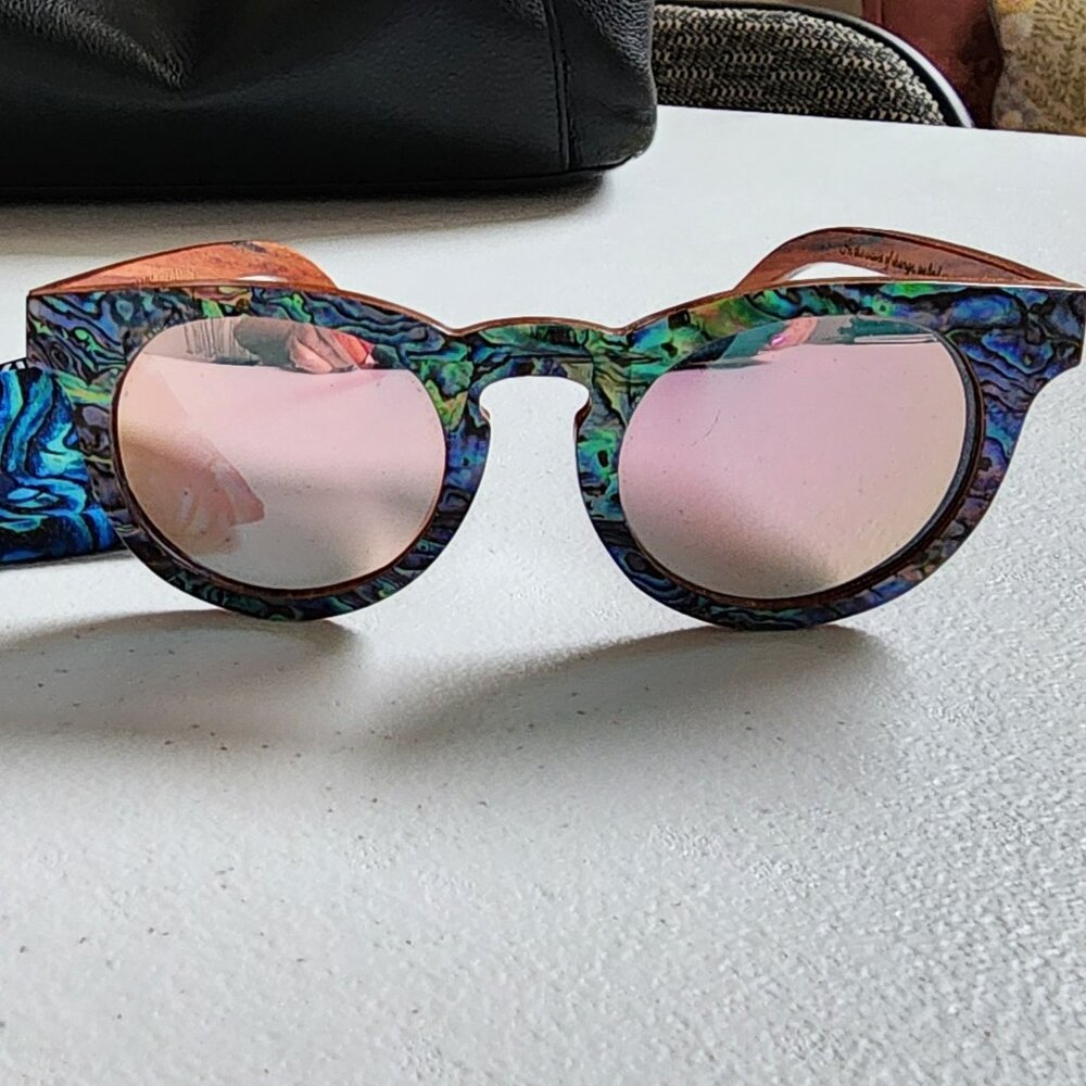 Slyk Shades Mermaid Sunglasses (Sandalwood - Rose)